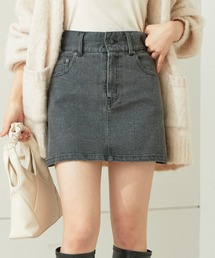 Chico | 台形デニムミニスカート(デニムスカート)