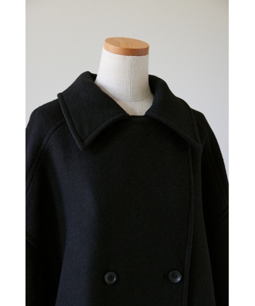 STYLEMIXER(スタイルミキサー)の「ウールダブルロングコート(その他アウター・レディース・ブラック/ライトベージュ・SMALL/MEDIUM)」の15枚目の写真