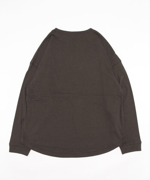 Q(キュー)の「ミラーロゴロンT(Tシャツ/カットソー・レディース・チャコールグレー/アイボリー・MEDIUM)」の3枚目の写真