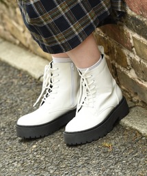 Zipper | 【Zipper】<2022AW>厚底レースアップレインブーツ(ブーツ)