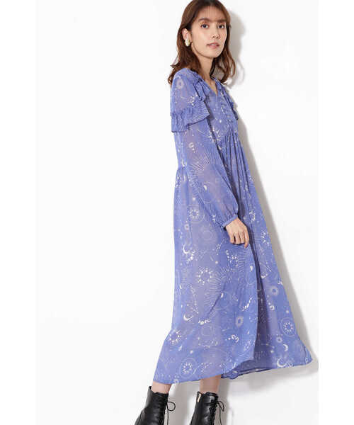JILL STUART(ジルスチュアート)の「◆マロリースターワンピース(ワンピース・レディース・ブラック/ブルー・4/2/0)」の9枚目の写真