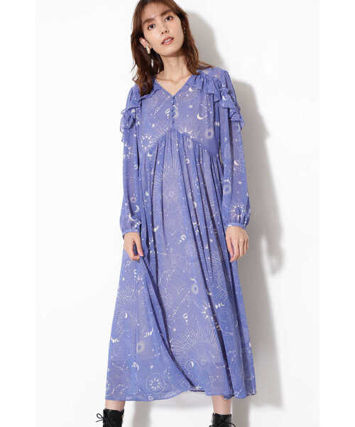 JILL STUART(ジルスチュアート)の「◆マロリースターワンピース(ワンピース・レディース・ブラック/ブルー・4/2/0)」の10枚目の写真