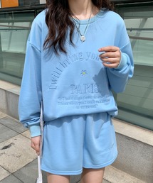 フロント刺繍スウェットセットアップ