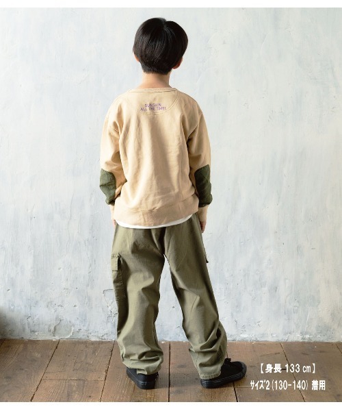RUGGEDWORKS（ラゲッドワークス）の「POCKET SWEAT（スウェット・キッズ・ベージュ/マスタード・01/02/03/04）」の4枚目の写真