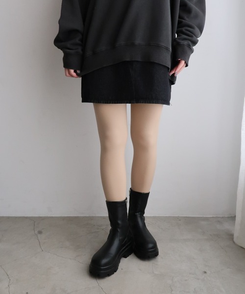 WEGO（ウィゴー）の「WEGO/1,200デニールであたたかい♪破れにくいフェイクタイツ裏起毛（タイツ/ストッキング・レディース・ブラック/ライトベージュ/ベージュ系その他/ベージュ/その他1/その他2・FREE）」の4枚目の写真