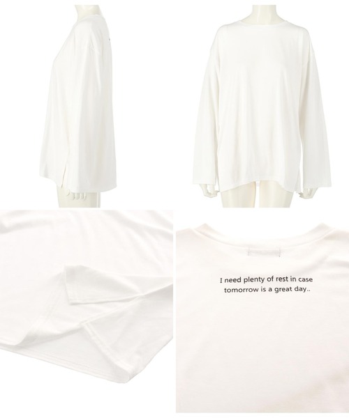 ANAP(アナップ)の「バックロゴロンT×ニットベストセット(Tシャツ/カットソー・レディース・ブラック/ライトベージュ/ブラウン・FREE)」の14枚目の写真