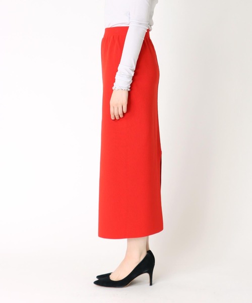 Cepica（セピカ）の「バックスリットリブナロースカート　　　＠（スカート・レディース・ブラック/オレンジ/ブルー/イエロー×グリーン/ターコイズブルー/ライム/ピンク/グリーン・FREE）」の21枚目の写真