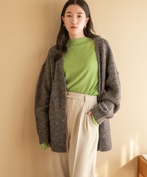 LOWRYS FARM | メランジカーデロングスリーブ　168408(ニット/セーター)