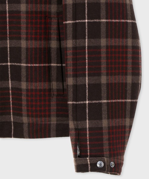 Paul Smith(ポールスミス)の「ダブルフェイス スタンドカラーブルゾン / 223109 795X(ブルゾン・メンズ・ブラウン系・SMALL/MEDIUM/LARGE/X-LARGE)」の4枚目の写真