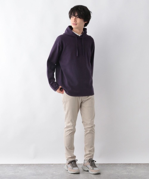 GLOBAL WORK（グローバルワーク）の「ヤミツキニットパーカー/281836（パーカー・メンズ・ライトグレー/パープル系その他5/グリーン/チャコールグレー/スカイブルー・MEDIUM/LARGE/SMALL/X-LARGE）」の6枚目の写真