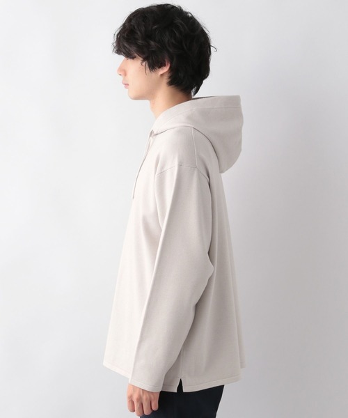 GLOBAL WORK（グローバルワーク）の「ヤミツキニットパーカー/281836（パーカー・メンズ・ライトグレー/パープル系その他5/グリーン/チャコールグレー/スカイブルー・MEDIUM/LARGE/SMALL/X-LARGE）」の7枚目の写真