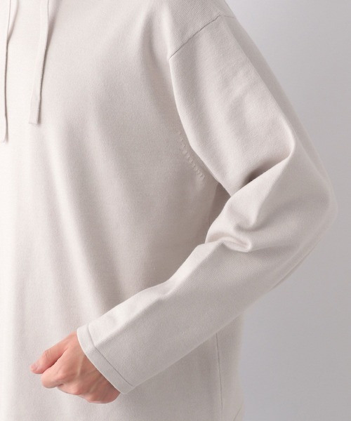 GLOBAL WORK（グローバルワーク）の「ヤミツキニットパーカー/281836（パーカー・メンズ・ライトグレー/パープル系その他5/グリーン/チャコールグレー/スカイブルー・MEDIUM/LARGE/SMALL/X-LARGE）」の11枚目の写真