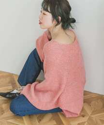 ITEMS URBANRESEARCH | Vネックルーズニット(ニット/セーター)