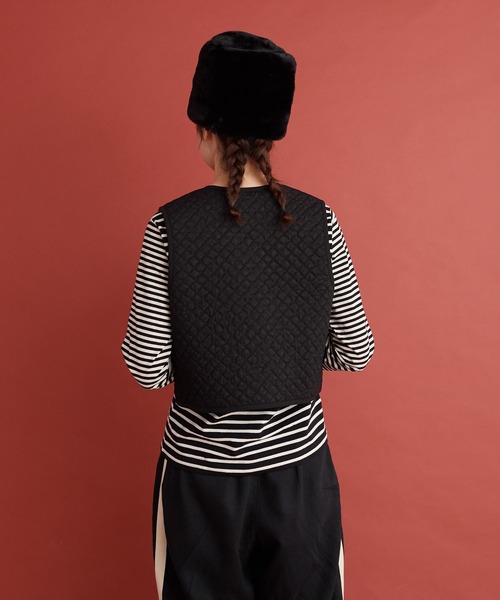 Malle（マル）の「Malle 小花キルティング　ベスト（ベスト・レディース・スミクロ/マスタード・FREE）」の22枚目の写真