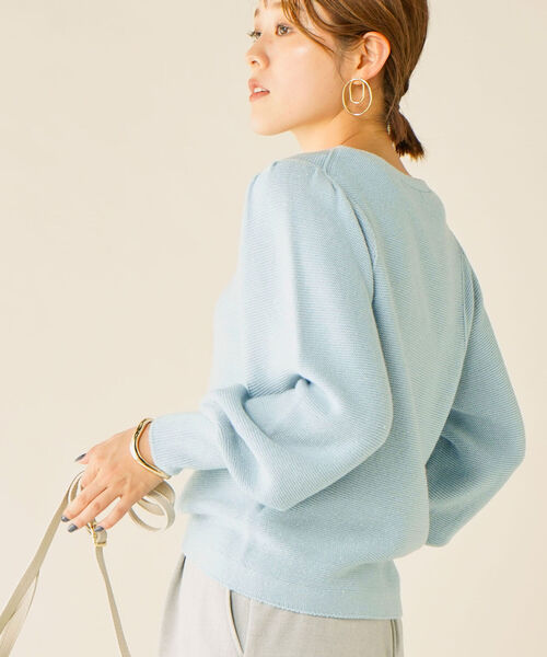 ラメガータープルオーバーニット