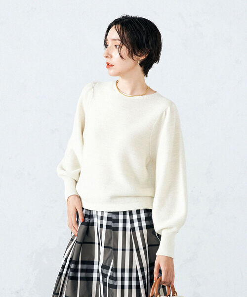 ラメガータープルオーバーニット