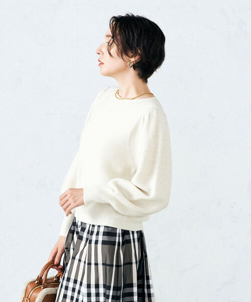 ラメガータープルオーバーニット