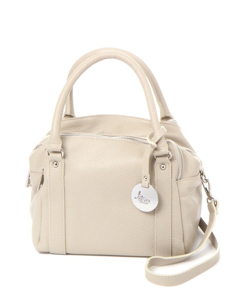 BEVINI(べヴィニ)の「BEVINI / スクエアショルダーBAG(ショルダーバッグ・レディース・サンドグレー/サックスブルー・FREE)」の2枚目の写真
