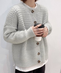 レディース ローゲージドロップショルダーニットカーディガン MEMECLE（メメクル）の「【 MEMECLE / メメクル 】ローゲージ