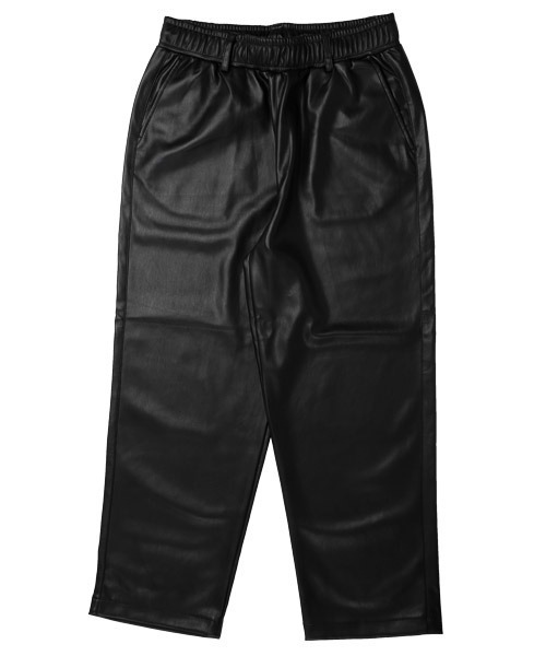 LUXSTYLE(ラグスタイル)の「PU合皮ワイドパンツ(その他パンツ・メンズ・アイボリー/ブラック・L/M)」の8枚目の写真