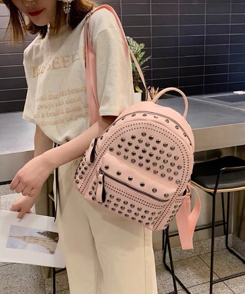 セール】『NOVESSEL/ノベセル』スタッズバッグパック【Y】【CN