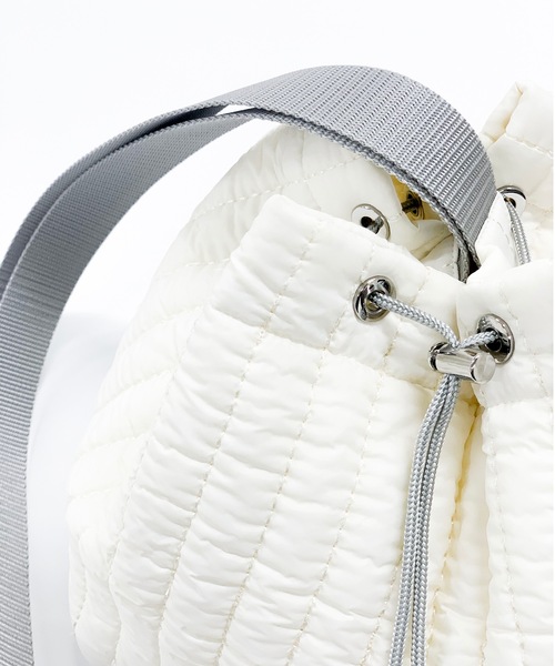 mintdesigns(ミントデザインズ)の「【SPECIAL ITEM】QUILTING BAG / キルティングバッグ(ショルダーバッグ・レディース・グレー系その他/ブラック/オフホワイト/ミント/カーキ/ネイビー・FREE)」の13枚目の写真