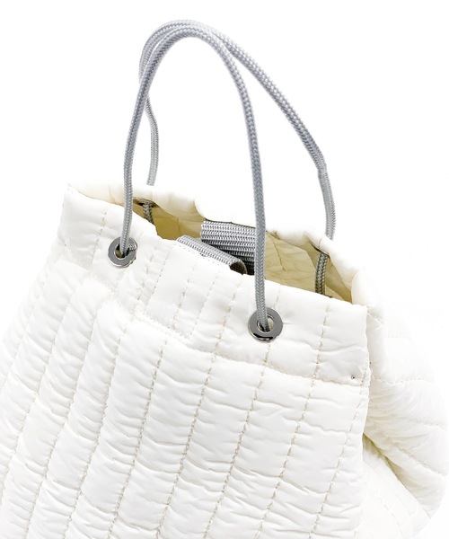 mintdesigns(ミントデザインズ)の「【SPECIAL ITEM】QUILTING BAG / キルティングバッグ(ショルダーバッグ・レディース・グレー系その他/ブラック/オフホワイト/ミント/カーキ/ネイビー・FREE)」の7枚目の写真