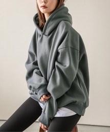 ビッグシルエットバックロゴパーカー