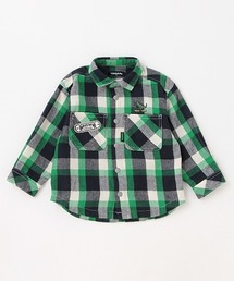 kladskap | 恐竜チェック長袖シャツ(シャツ/ブラウス)