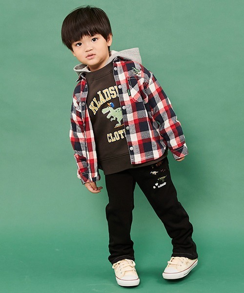 kladskap（クレードスコープ）の「恐竜チェック長袖シャツ（シャツ/ブラウス・キッズ・レッド/グリーン・90cm/110cm/120cm/130cm/100cm）」の14枚目の写真