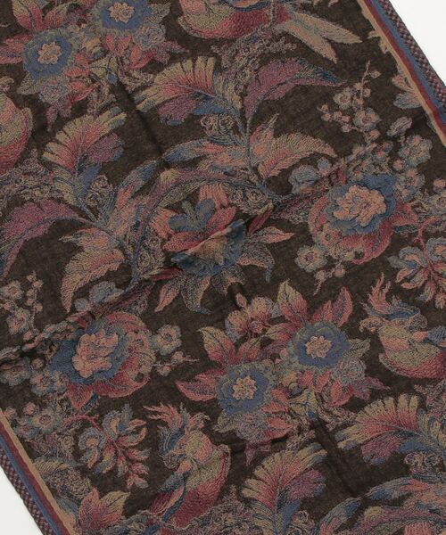 乱痴気  ランチキ  ジャガーストール 乱痴気（ランチキ）の「Jacquard stole - flower（ストール