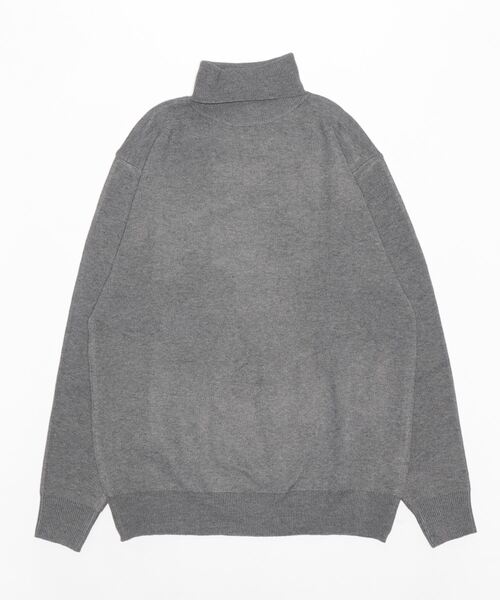 STYLEBLOCK(スタイルブロック)の「ソフトタッチWジャガード無地タートルネックセーター(ニット/セーター・メンズ・ブラック/ネイビー/グレー/チャコール/ワイン・L/M/LL)」の3枚目の写真
