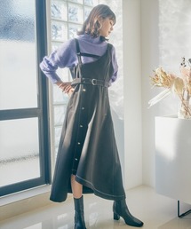 REDYAZEL | ハイショクアシメジャンパースカート(ジャンパースカート)