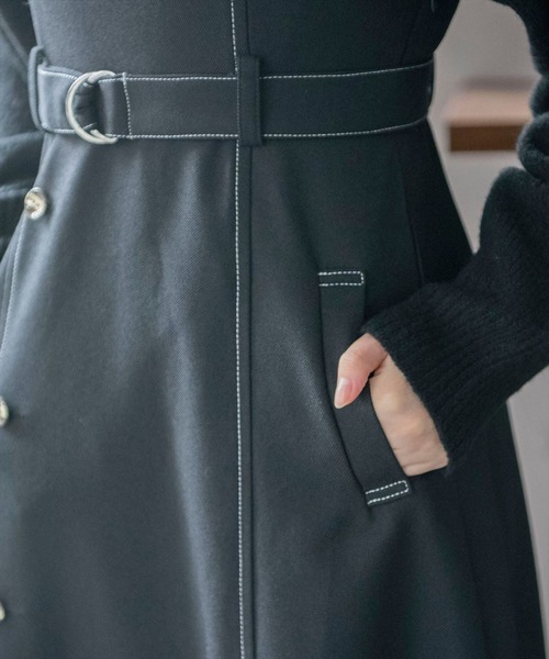 REDYAZEL（レディアゼル）の「ハイショクアシメジャンパースカート（ジャンパースカート・レディース・ブラック/ベージュ/ネイビー・SMALL/MEDIUM）」の10枚目の写真