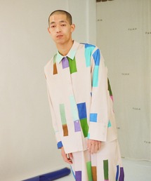 PAMM 雰囲気のシャツ　パンツ　グレー PAMM 雰囲気のシャツ パンツ グレー