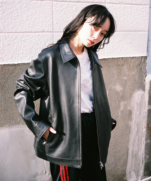 ジャーナルスタンダード シープレザー シングルライダースジャケット L JOURNAL STANDARD（ジャーナルスタンダード）の「シープレザー