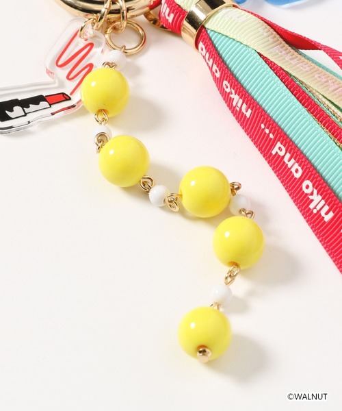 niko and...（ニコアンド）の「【WALNUT(ウォルナット)】コラボチャーム（キーケース/キーアクセサリー・レディース・イエロー/グリーン・0）」の4枚目の写真