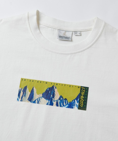 Gramicci（グラミチ）の「【GRAMICCI/グラミチ】 MOUNT WHITNEY TEE | マウントホイットニーTシャツ（Tシャツ/カットソー・メンズ・グレー系その他/ブラック/ホワイト・L/XL/M/S/XXL）」の6枚目の写真