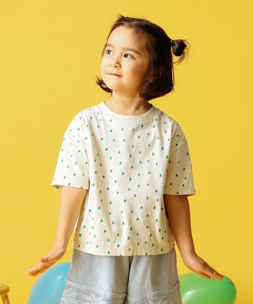 B:MING by BEAMS（ビーミングバイビームス）の「B:MING by BEAMS / 総柄プリント Tシャツ（100～140cm）（Tシャツ/カットソー・キッズ・ドット/チェック・100/110/120/130/140）」の2枚目の写真