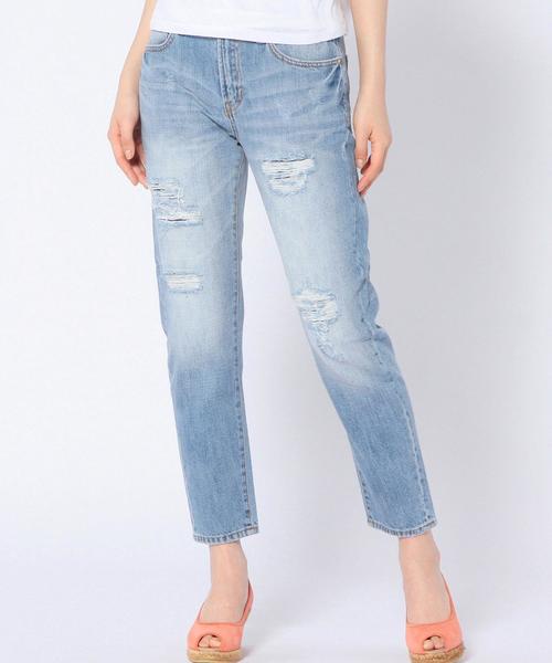 Another Edition（アナザーエディション）の「ダメージ5ポケットデニム/AEBC C DAMAGE 5POC◆（デニムパンツ・レディース・ホワイト/コバルトブルー・MEDIUM/SMALL）」の15枚目の写真