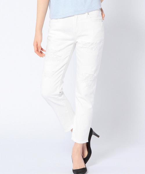 Another Edition（アナザーエディション）の「ダメージ5ポケットデニム/AEBC C DAMAGE 5POC◆（デニムパンツ・レディース・ホワイト/コバルトブルー・MEDIUM/SMALL）」の18枚目の写真