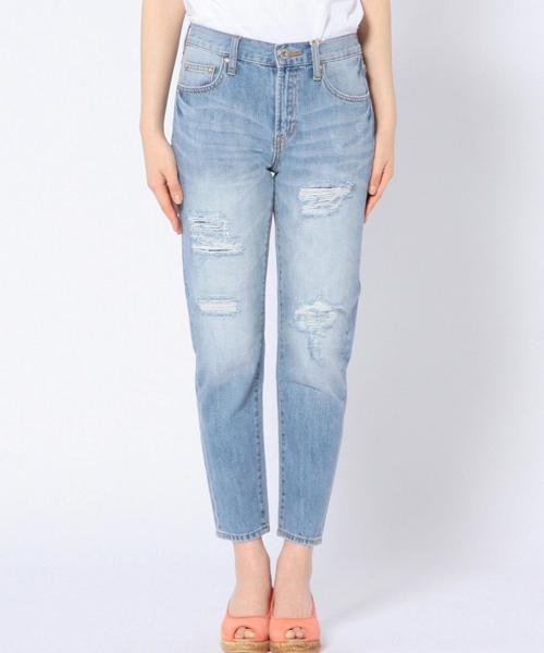 Another Edition（アナザーエディション）の「ダメージ5ポケットデニム/AEBC C DAMAGE 5POC◆（デニムパンツ・レディース・ホワイト/コバルトブルー・MEDIUM/SMALL）」の14枚目の写真