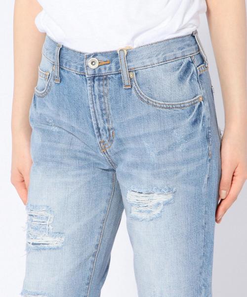 Another Edition（アナザーエディション）の「ダメージ5ポケットデニム/AEBC C DAMAGE 5POC◆（デニムパンツ・レディース・ホワイト/コバルトブルー・MEDIUM/SMALL）」の8枚目の写真