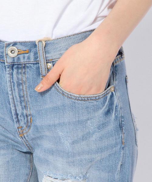 Another Edition（アナザーエディション）の「ダメージ5ポケットデニム/AEBC C DAMAGE 5POC◆（デニムパンツ・レディース・ホワイト/コバルトブルー・MEDIUM/SMALL）」の9枚目の写真