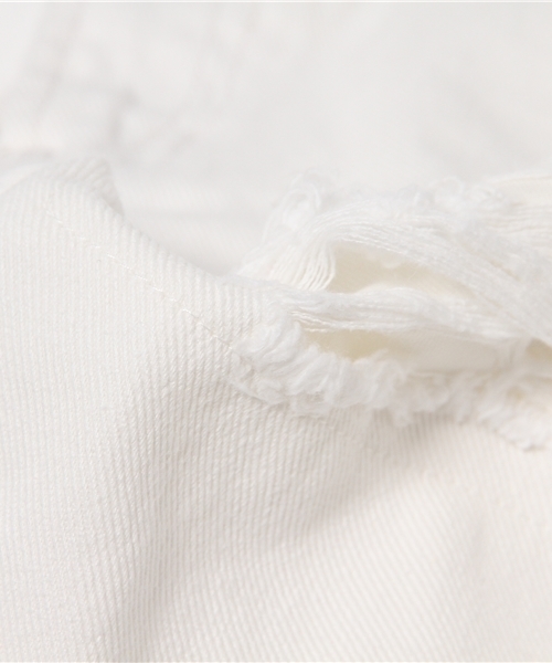 Another Edition（アナザーエディション）の「ダメージ5ポケットデニム/AEBC C DAMAGE 5POC◆（デニムパンツ・レディース・ホワイト/コバルトブルー・MEDIUM/SMALL）」の6枚目の写真