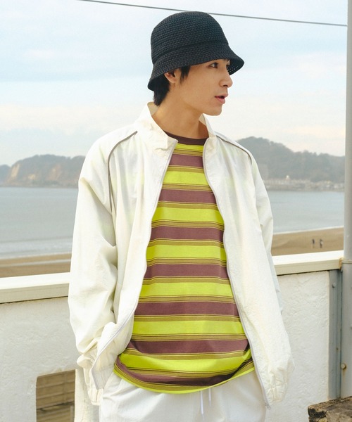 WHIMSIC(ウィムジック)の「【UNISEX/SET UP対応】PTUトレーニングジャケット(ナイロンジャケット・メンズ・ブルー/ホワイト/ネイビー・FREE)」の5枚目の写真