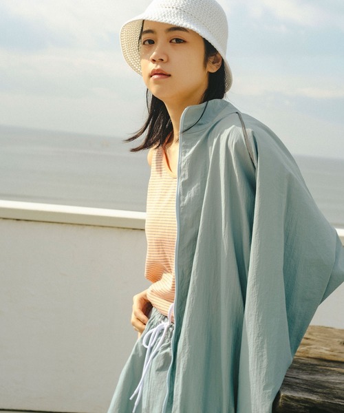 WHIMSIC(ウィムジック)の「【UNISEX/SET UP対応】PTUトレーニングジャケット(ナイロンジャケット・メンズ・ブルー/ホワイト/ネイビー・FREE)」の20枚目の写真