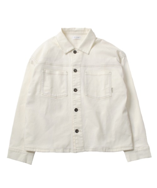 GLAZOS(グラソス)の「ビンテージ加工・デニムブルゾン【セットアップ対応】(ブルゾン・キッズ・インディゴブルー/ホワイト/ブルー・160cm/170cm/150cm/140cm)」の6枚目の写真