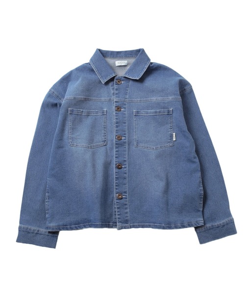 GLAZOS(グラソス)の「ビンテージ加工・デニムブルゾン【セットアップ対応】(ブルゾン・キッズ・インディゴブルー/ホワイト/ブルー・160cm/170cm/150cm/140cm)」の4枚目の写真