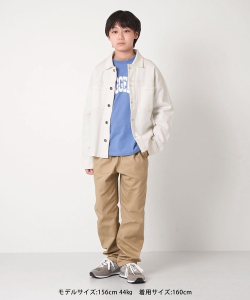 GLAZOS(グラソス)の「ビンテージ加工・デニムブルゾン【セットアップ対応】(ブルゾン・キッズ・インディゴブルー/ホワイト/ブルー・160cm/170cm/150cm/140cm)」の15枚目の写真